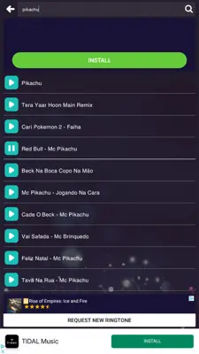 Ringtones Songs android App screenshot 1