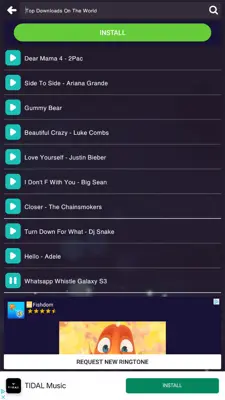 Ringtones Songs android App screenshot 8